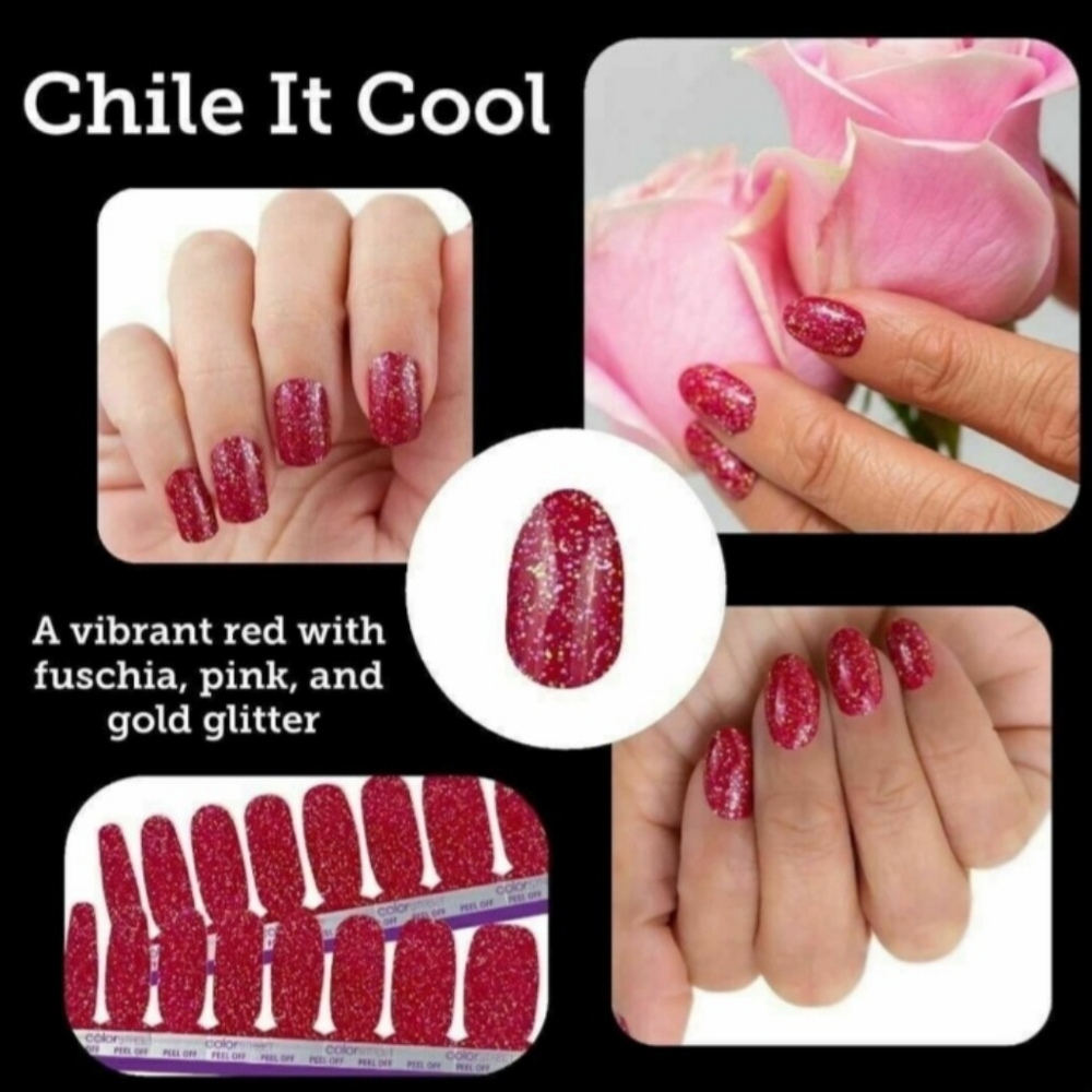 Color Street Nail Strips - CHILE IT COOL - New & sealed - Retired color!